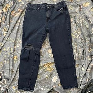 Black old navy OS Straight high rise jeans